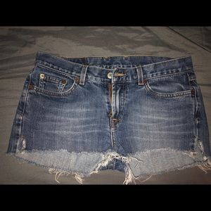 Lucky brand cutoffs size 6 jean shorts
